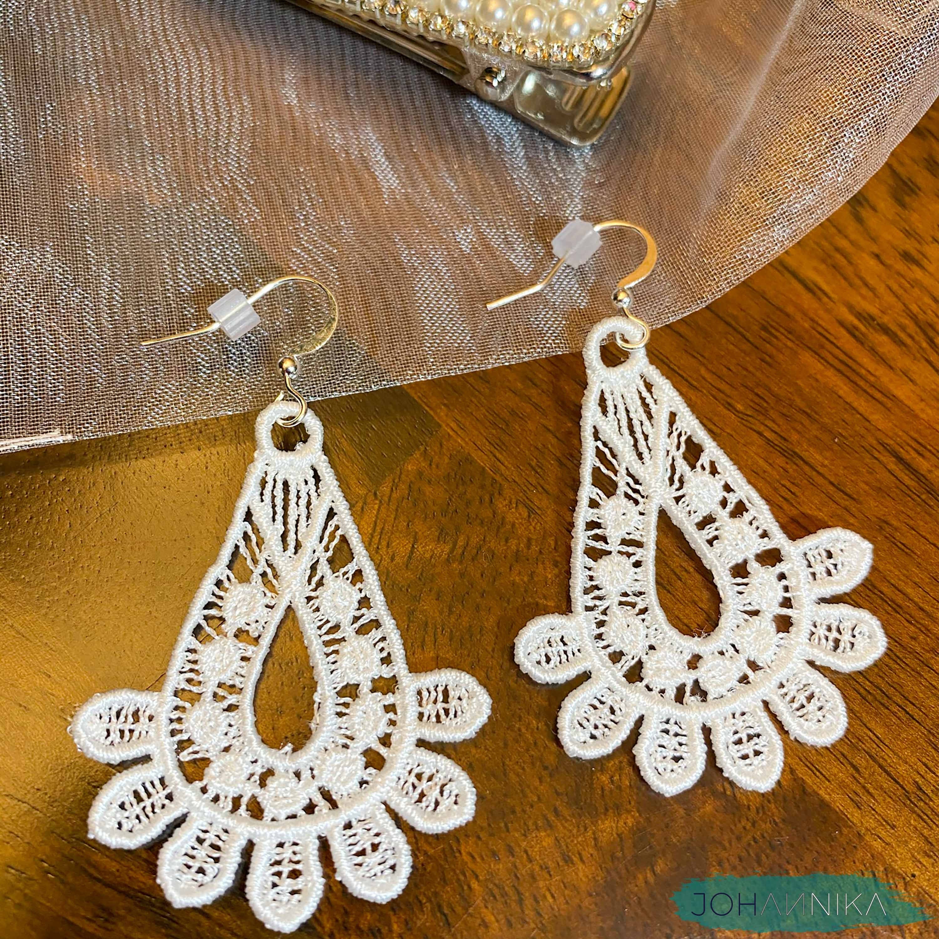Bridal Lace Earrings