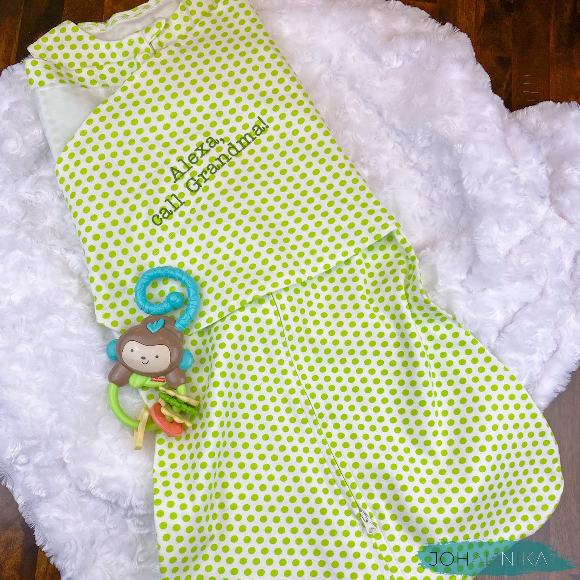 Baby Swaddle Blanket - Greed Dots