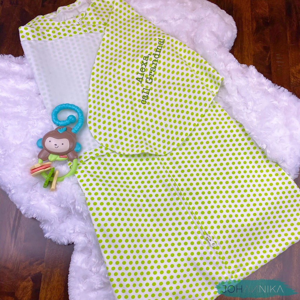 Baby Swaddle Blanket - Greed Dots