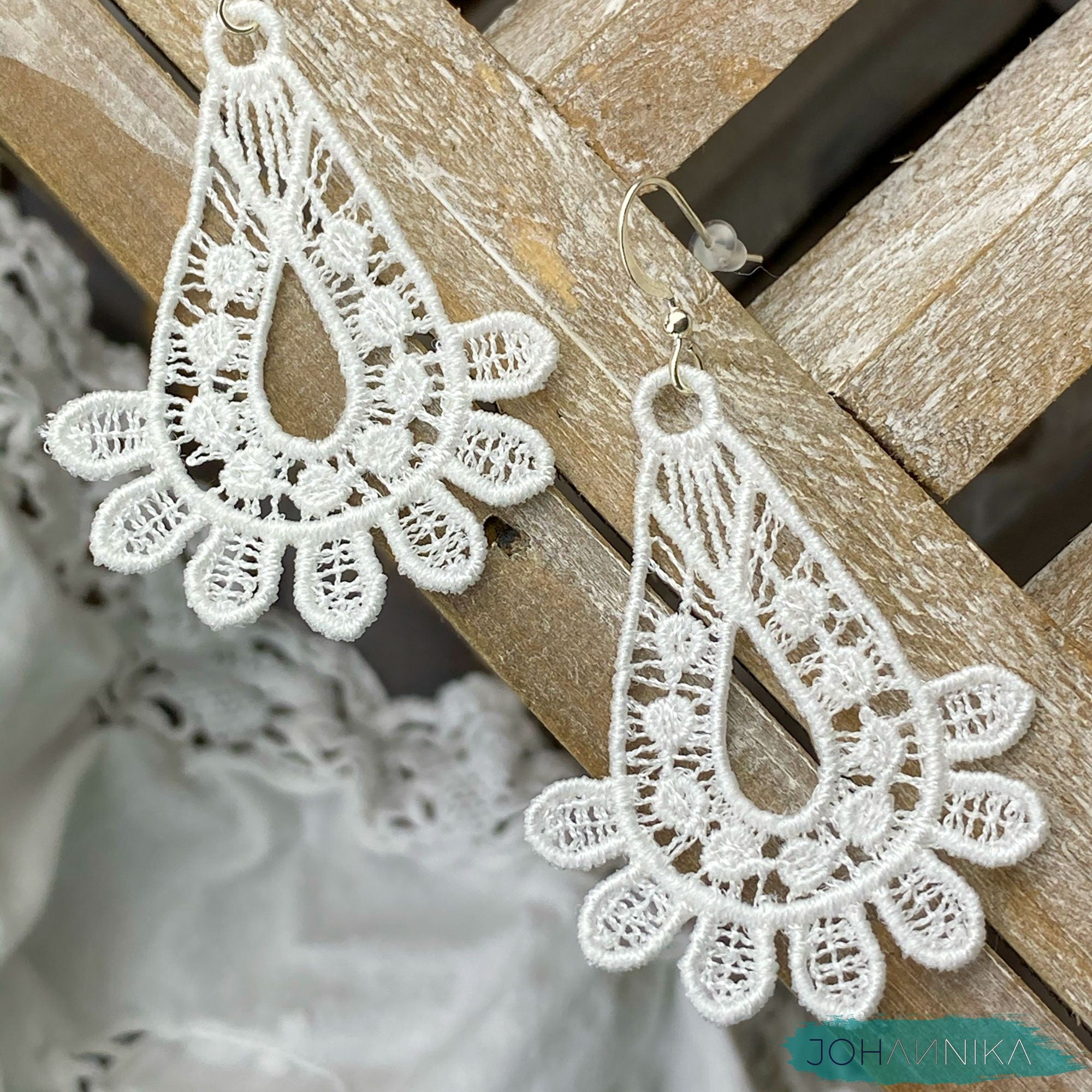 Bridal Lace Earrings