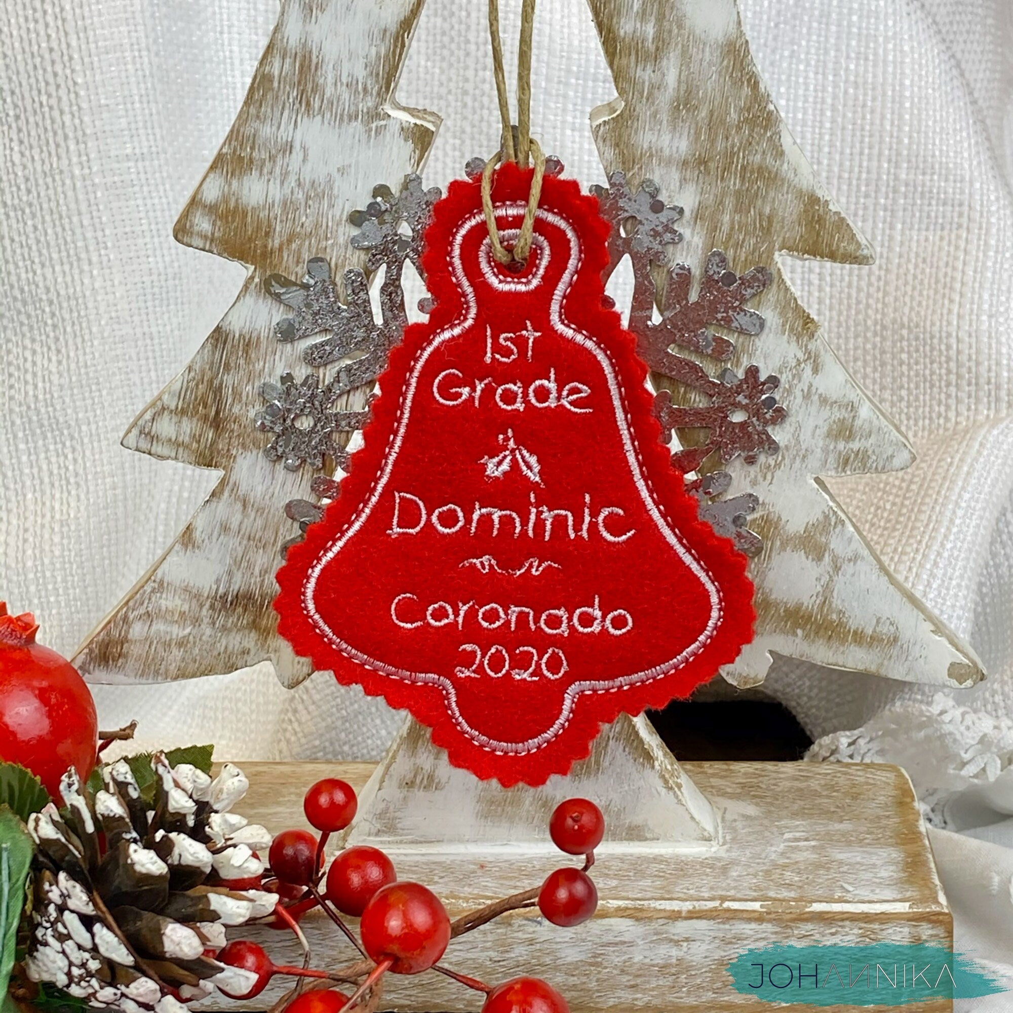 Personalized Student Christmas Ornament