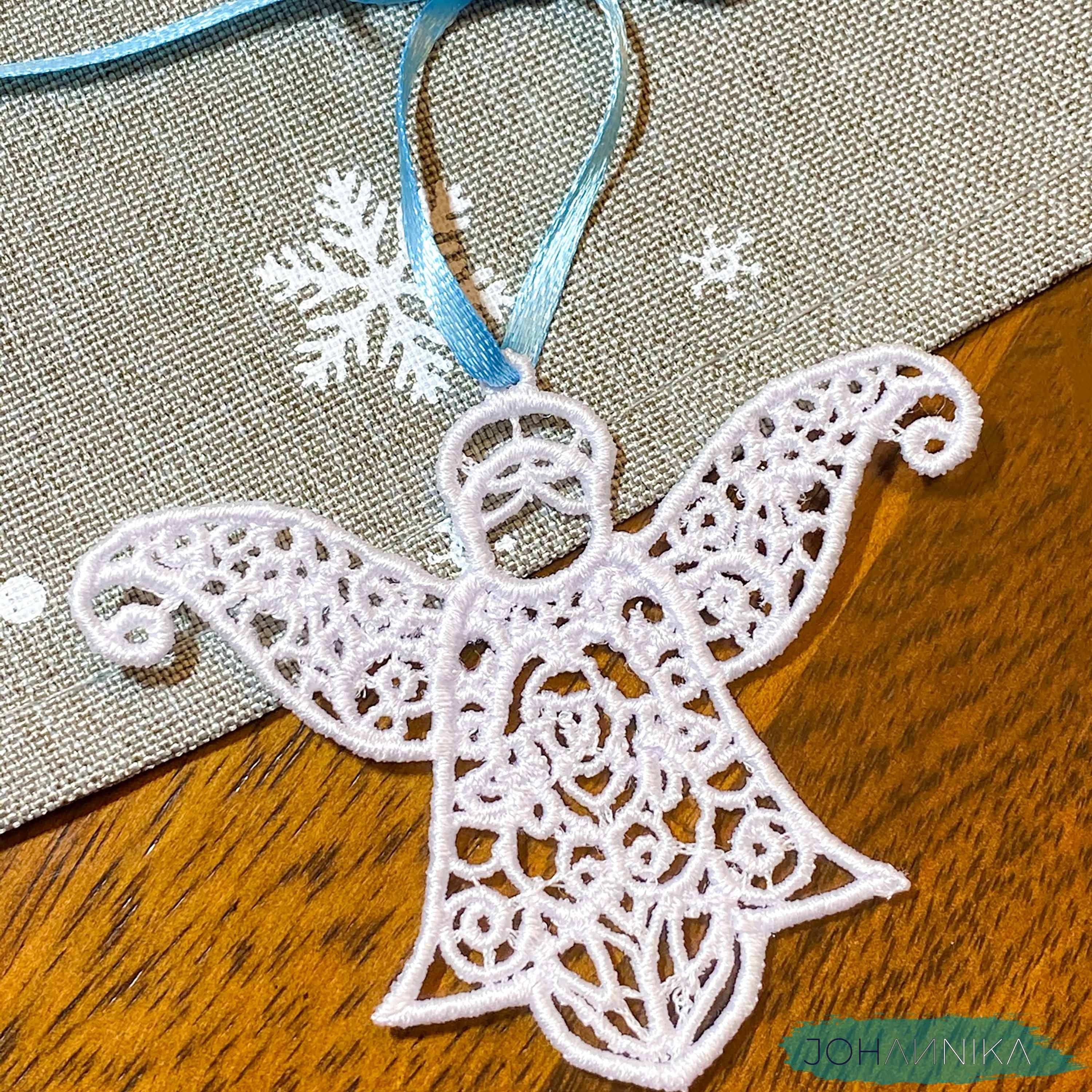 Lace Christmas Angel Ornament