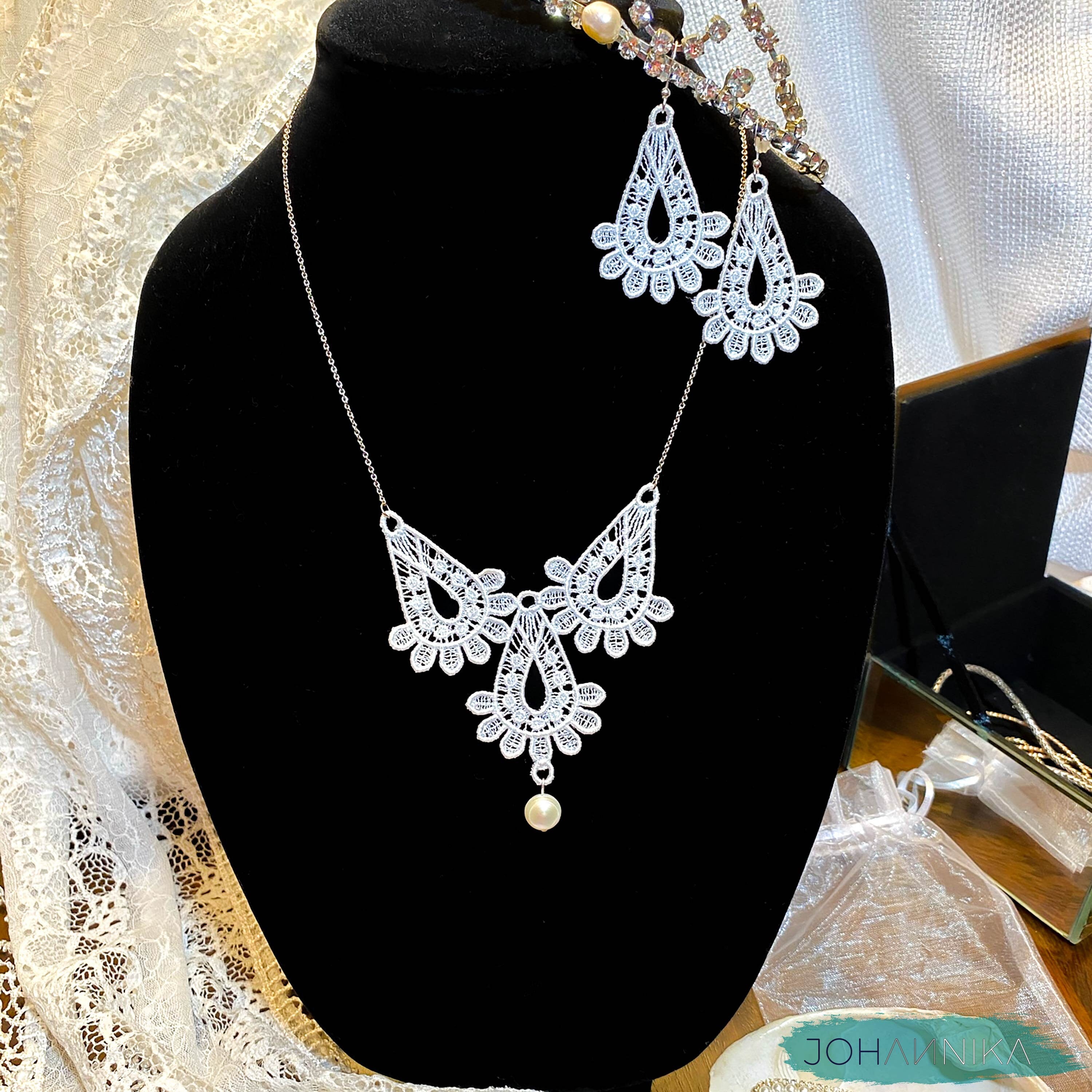 Bridal Lace Earrings