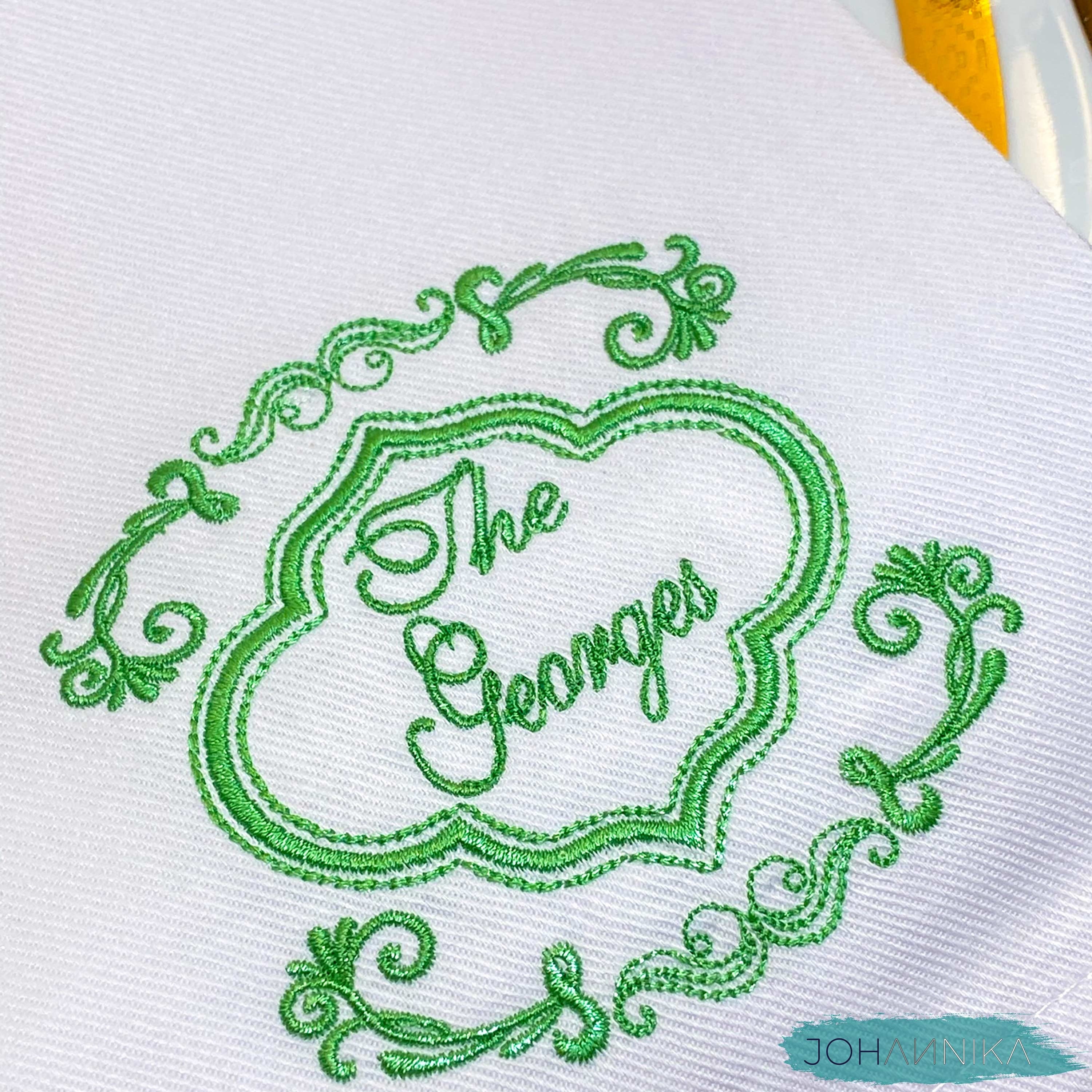 White Wedding Cotton Napkins, Set of 4