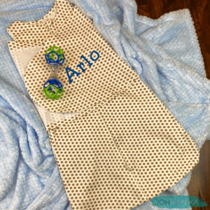 Brown Dotted Swaddle Sack