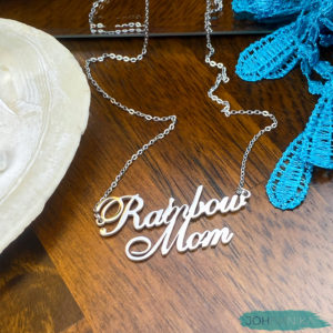 Rainbow Mom Necklace