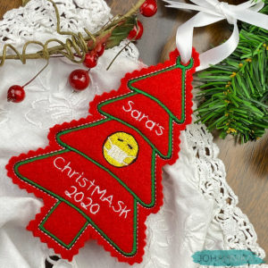 Personalized ChristMASK Ornament