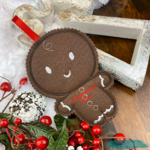 Gingerbread Baby Pregnancy Reveal Christmas Ornament (Gender Neutral)