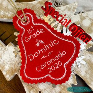 Personalized Student Christmas Ornament for Kids