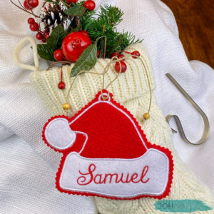 Handmade Personalized Christmas Stocking Tag