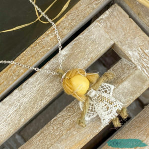 Handmade Tiny Angel Necklace